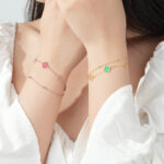 Ismeralda Doppelschicht Kleeblatt Armband | 925 Silver – Bild 3