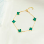 Ismeralda Kleeblatt Armband | 925 Silber