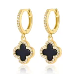 Aurora Drop Klee Ohrringe | Sterling Silber
