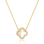Aurora Klee Halskette | Sterling Silber