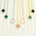 Aurora Klee Halskette | Sterling Silber – Bild 2
