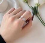 Crystal Pearl Ring | 925 Silber – Bild 2