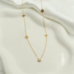 Flower Bezel Kette – Bild 3