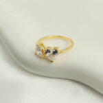 Herz Offener Ring - 925 Silber – Bild 2
