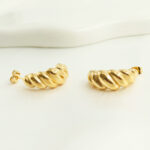 Croissant Hoop Ohrringe – Bild 2