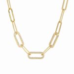 Paperclip Gliederhalskette | 925 Silber