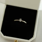 Tropfen Gold Vermeil Ring – Bild 3